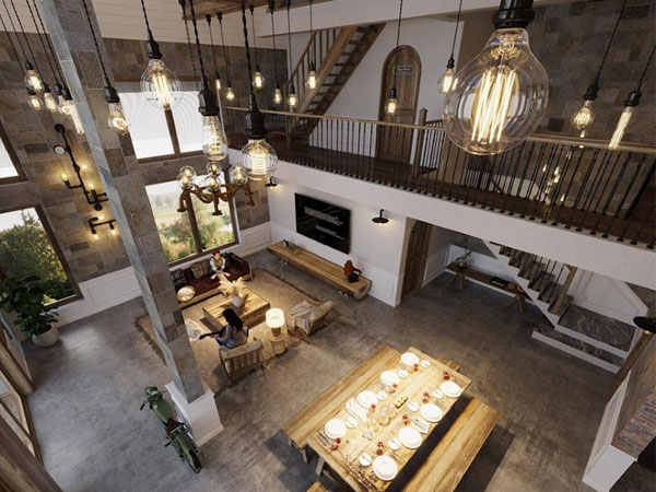  Thiết kế không gian nội thất Homestay Vila Ba Vì