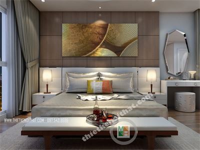 Phòng ngủ khách sạn hiện đại 4 sao