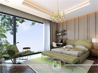 Phòng ngủ khách sạn hiện đại không gian mở