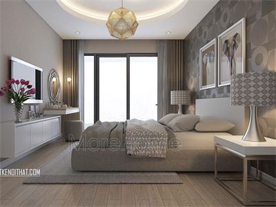 Mẫu phòng ngủ khách sạn 4 sao tại Trung Kính