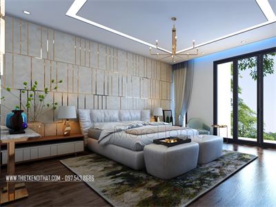 Mẫu thiết kế nội thất  phòng ngủ khách sạn 5 sao Hà Nội