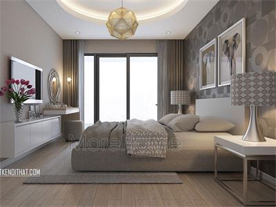 Mẫu thiết kế phòng ngủ khách sạn hiện đại tại Trung Kính
