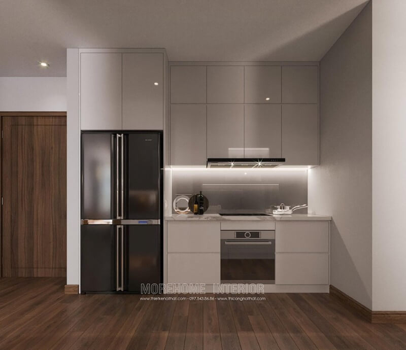 Thiết kế tủ bếp nội thất phòng bếp chung cư Nội thất phòng bếp căn hộ hiện đại