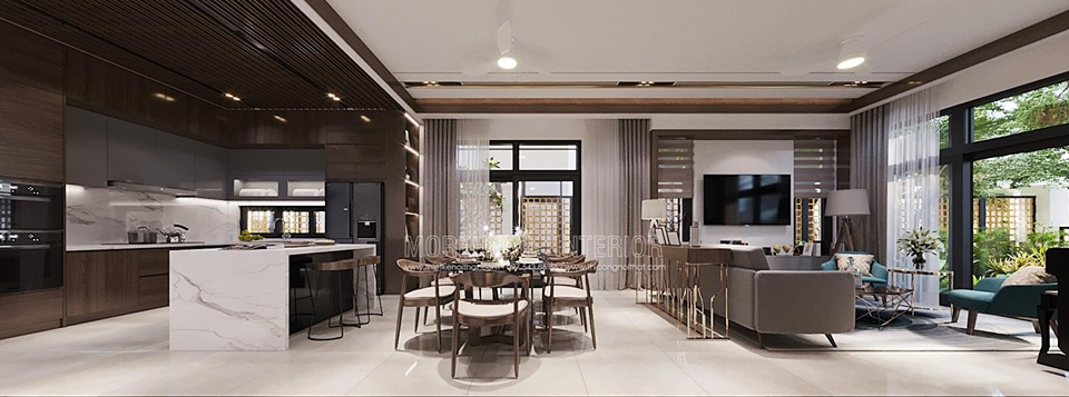 Thiết kế nội thất biệt thự hiện đại