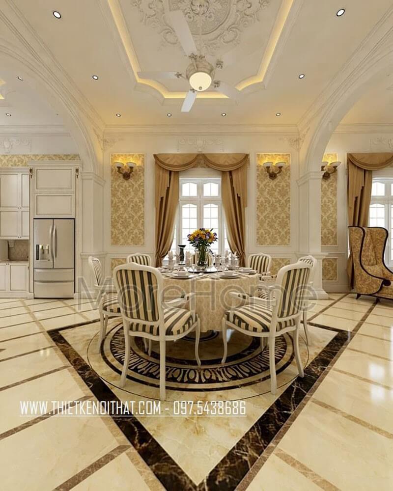 Nội thất phòng ăn biệt thự