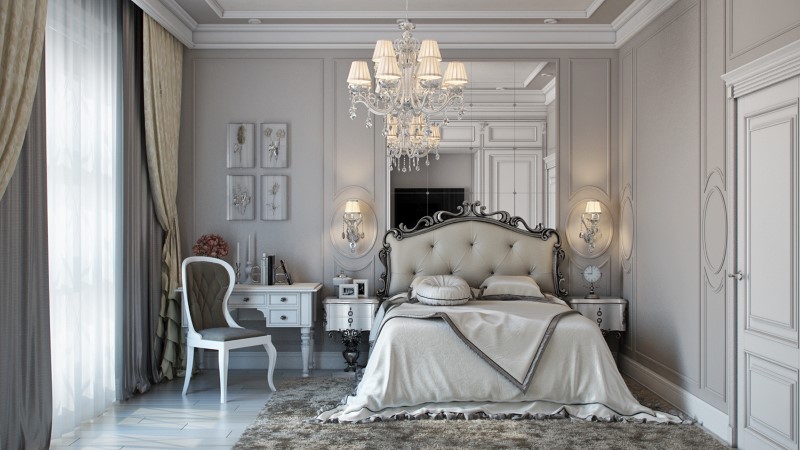 Nội thất phòng ngủ khách sạn 3 sao tân cổ điển Nội thất phòng ngủ khách sạn 3 sao tân cổ điển